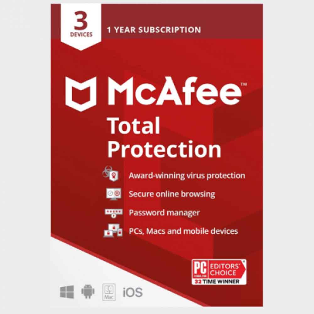 McAfee® Total Protection, 3 Device, 1 Year