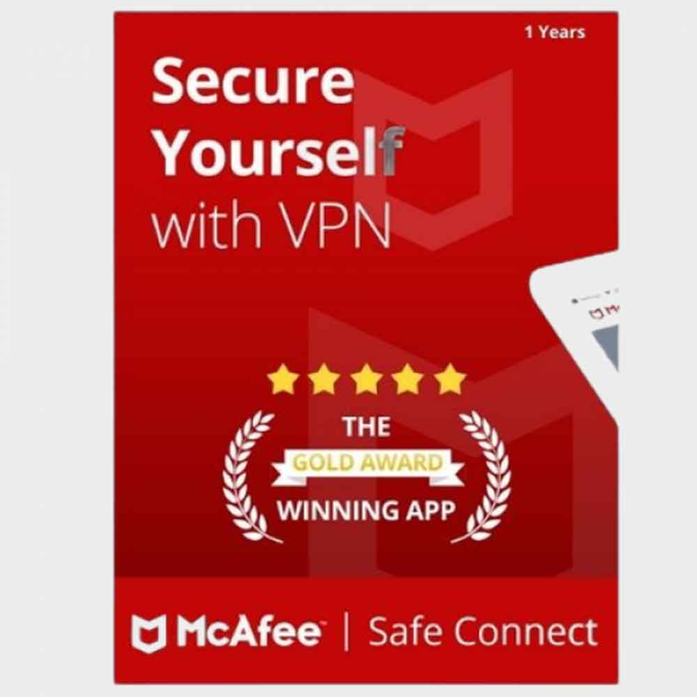 McAfee® Safe Connect VPN Yearly Plan